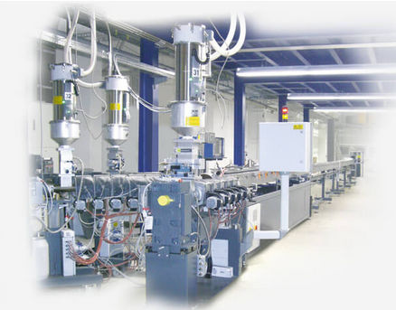Ligne d'extrusion 3 couches - Extrudex Kunststoffmaschinen GmbH - monocouche / de tuyau / pour thermoplastiques