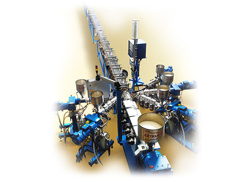 Ligne d'extrusion de tubes - Extrudex Kunststoffmaschinen GmbH - pour PE / pour EVOH / 5 couches