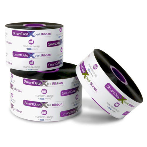 Ruban à transfert thermique à base de résine - SmartDate X series - MARKEM-IMAJE - pour imprimantes d'étiquettes / pour papier / blanc