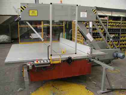 Machine de découpe à couteau à bande - V 24 - Fecken-Kirfel GmbH & Co. KG, Maschinenfabrik - pour PVC / CNC / verticale
