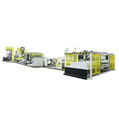 Ligne d'extrusion 3 couches - FK/TSE-100/150-2100 - Fong Kee Iron Works Co., Ltd. - de plaques / pour thermoplastiques / pour ABS
