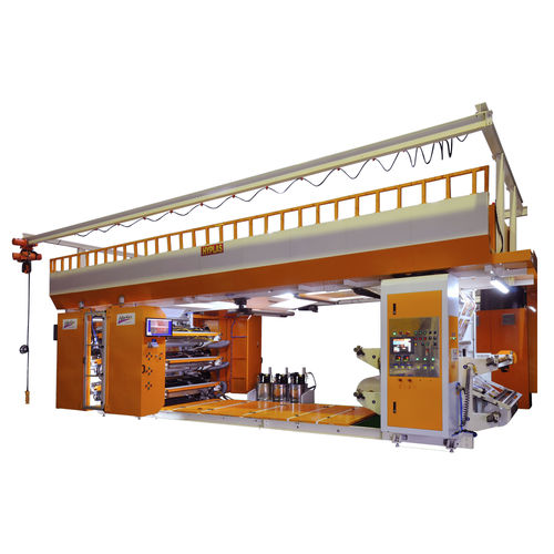 Presse flexographique en ligne - HP-FG-SP-200 SERIES (6 COLORS) - HYPLAS Machinery Co., Ltd - à 8 couleurs / d'étiquettes / pour emballage