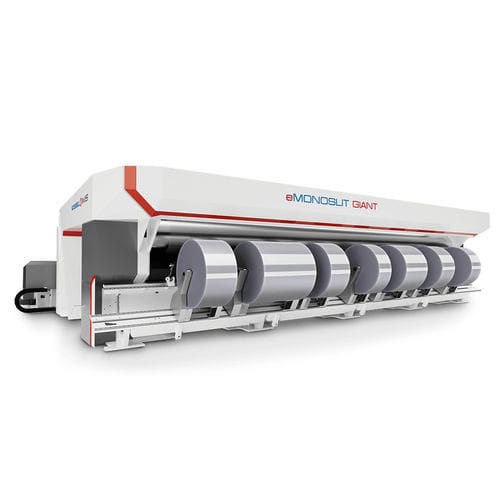 Bobineuse refendeuse automatique - eMONOSLIT GIANT - IMS TECHNOLOGIES S.p.A. - pour film plastique / pour l'industrie de l'emballage / rapide