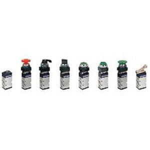 Distributeur pneumatique à clapet - DM-52 series - AUTOMAX - avec actionnement manuel / 5/2 voies