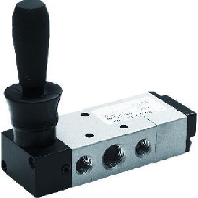 Distributeur pneumatique à tiroir - DML22U53L series - AUTOMAX - à levier / 5/3 voies