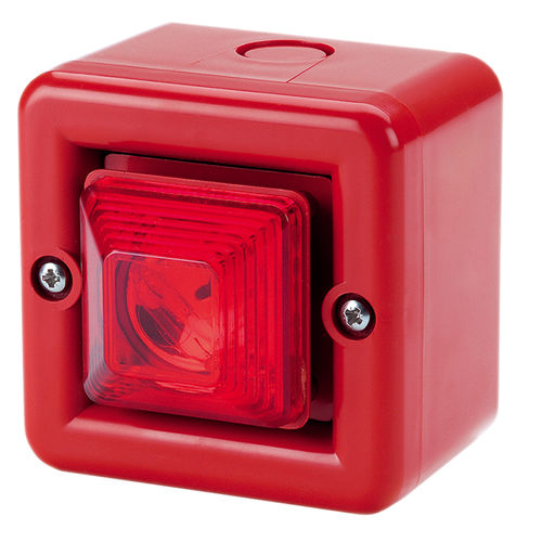Diffuseur d'alarme sonore avec feu à LED - MINITLLED - ae&t - IP66 / 104 dB