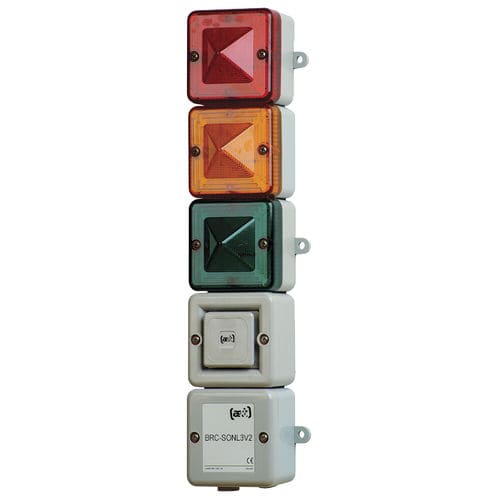 Colonne lumineuse à LED - BRC-SONL3V2 - ae&t - à éclat / clignotant / à 3 couleurs