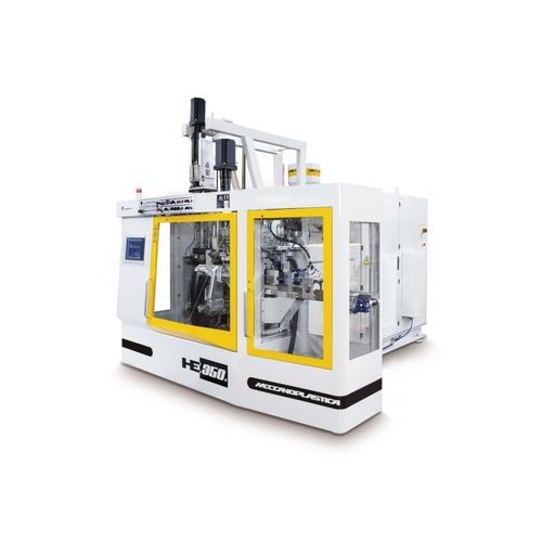 Extrudeuse-souffleuse - HE350S/L - MECCANOPLASTICA GROUP - pour l'industrie cosmétique / pour l'industrie de l'emballage / pour l'industrie agroalimentaire