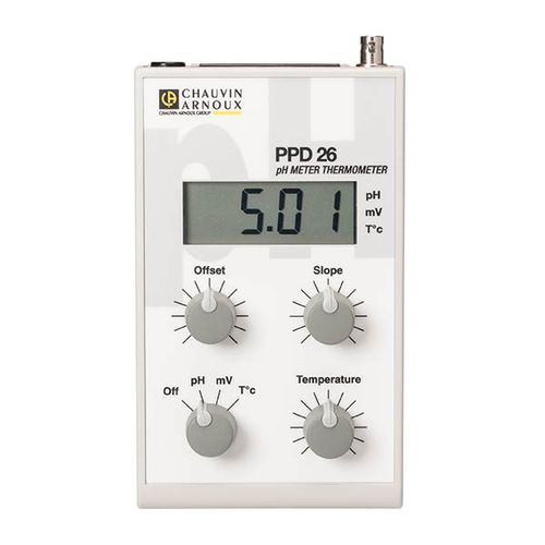 PH mètre portable - PPD 26 - CHAUVIN ARNOUX - de laboratoire / numérique / avec thermomètre
