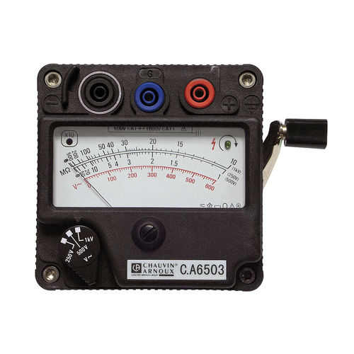Testeur d'isolement - CA 6503 - CHAUVIN ARNOUX - portable / analogique