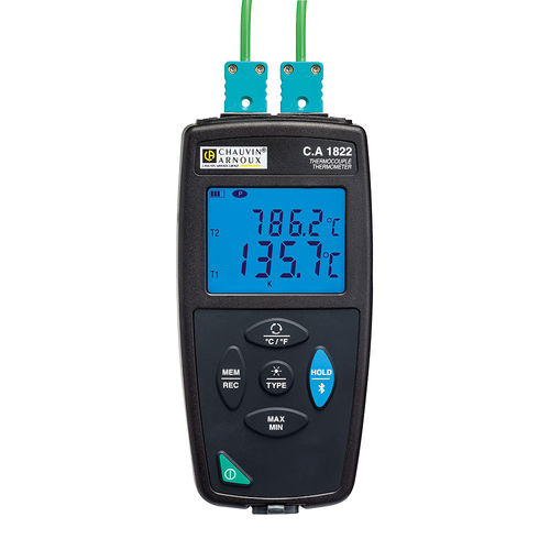 Thermomètre à sonde - CA 1822  - CHAUVIN ARNOUX - à thermocouple / à affichage numérique / USB