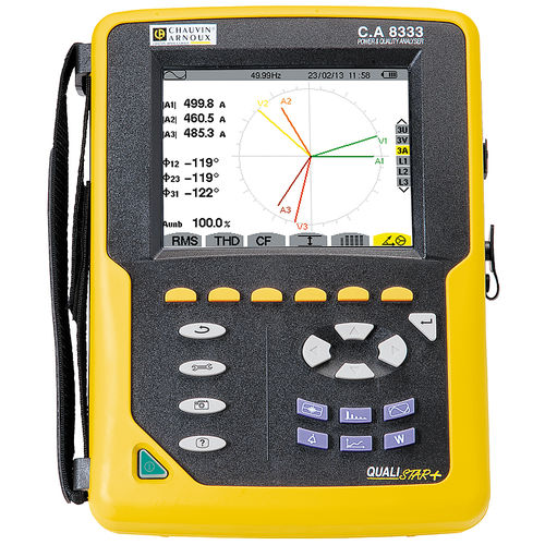 Analyseur pour réseau électrique - CA 8333 - CHAUVIN ARNOUX - de qualité d'énergie / portable / compact