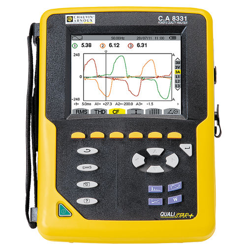 Analyseur pour réseau électrique - CA 8331 - CHAUVIN ARNOUX - de qualité d'énergie / portable / compact