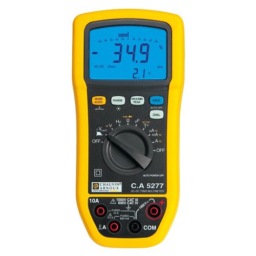 Multimètre numérique - CA 5277 - CHAUVIN ARNOUX - portable / CAT III / CAT IV