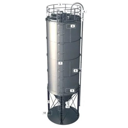 Silo de poudre - Plastic Systems S.p.A. - pour granules / aluminium