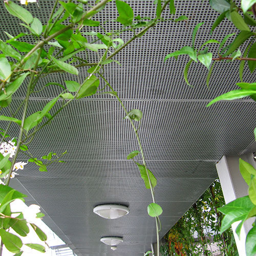 Tôle perforée - C series - GANTOIS INDUSTRIES - en acier / texturée / pour plafond