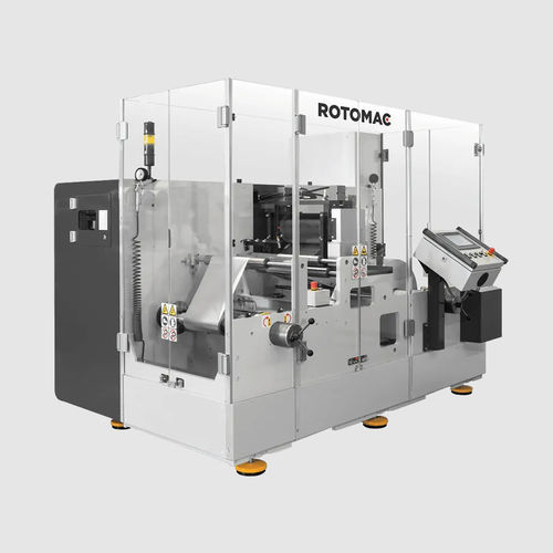 Unité de gaufrage pour film d'aluminium - 343 - Rotomac S.r.l. - rotative / hydropneumatique