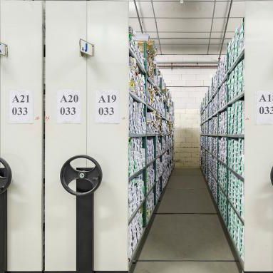 Rayonnage pour entrepôt de stockage - FERALCO - mobile / pour petites pièces / automatisé