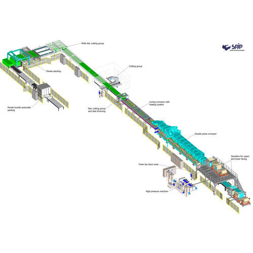 Ligne de production pour panneau expansé -  CONTITECH FF - SAIP Advanced Polyurethane Equipment - de panneaux sandwich / de panneaux d'isolation / de panneau sandwich en PUR