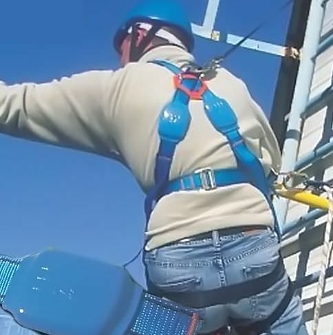 Harnais de sécurité - Elastrac™  - TRACTEL - avec point de fixation dorsal / élastique