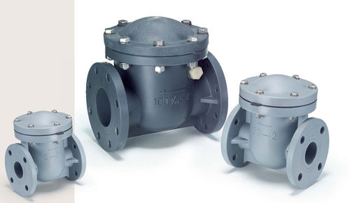 Clapet anti-retour à battant - JW300  - Shie Yu Machine Parts Industrial Co., Ltd. - à bride / en PVC