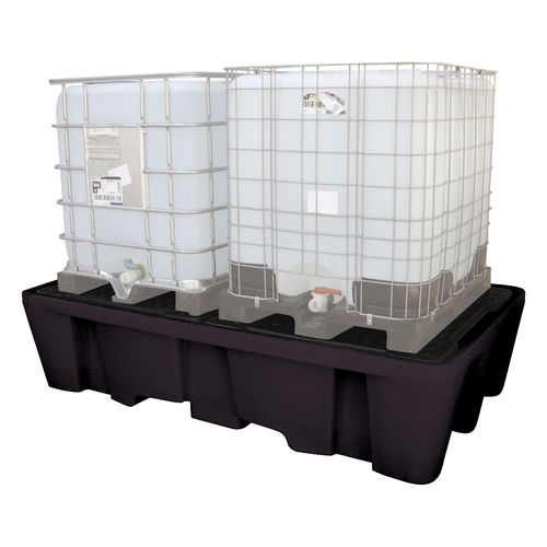 Bac de rétention pour cubitainer - CUBI-PE 1200/2 - CEMO - en polyéthylène / auto-portant