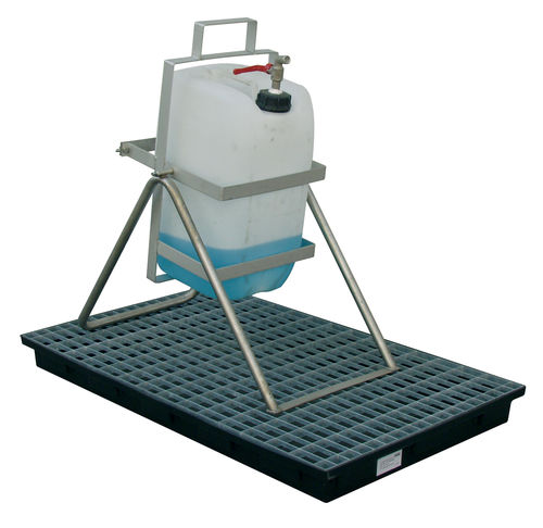 Chariot d'atelier - 8007 - CEMO - en acier inoxydable / pour bac basculant
