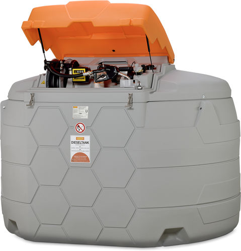 Récipient à carburant - GO CUBE Premium 5000 l - CEMO - pour diesel / en PE / autoportant