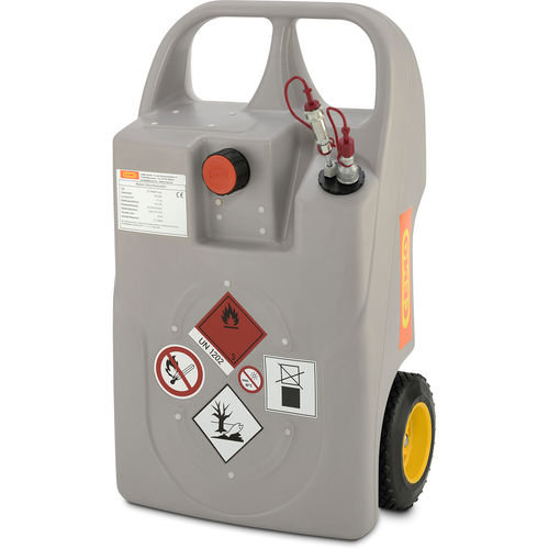 Caddy ravitailleur de gasoil - 10526 - CEMO - mobile / en polyéthylène PE / simple paroi