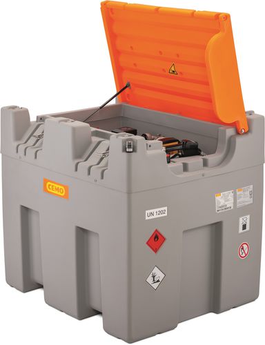 Station de ravitaillement de gasoil - CUBE Easy Mobil 980 ADR - CEMO - mobile / à double paroi / en polyéthylène PE