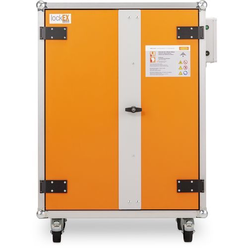 Armoire de stockage - 8/5 Premium lockEX® 230 V - CEMO - à roulettes / double porte / à portes battantes