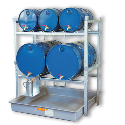 Rayonnage pour entrepôt de stockage - 800  - CEMO - pour charges moyennes / à fûts avec bac de rétention / en acier