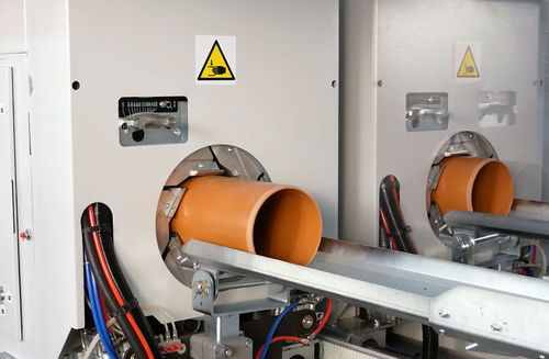 Tireuse et unité de découpe pour ligne d'extrusion de tubes - COMBO S/C - SICA S.p.A. - pour ligne d'extrusion de profilés