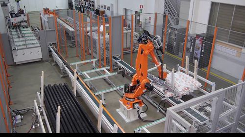 Palettiseur robotisé - ROBOJACK - SICA S.p.A. - de tubes PP / pour tubes PVC / pour tubes en matière plastique
