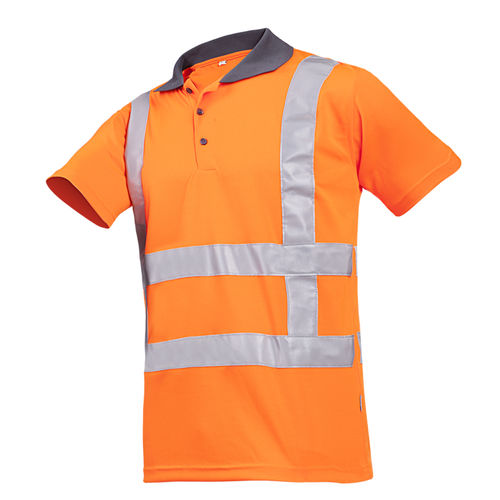 Polo de travail - Genari - Sioen - haute visibilité / en polyester / unisexe