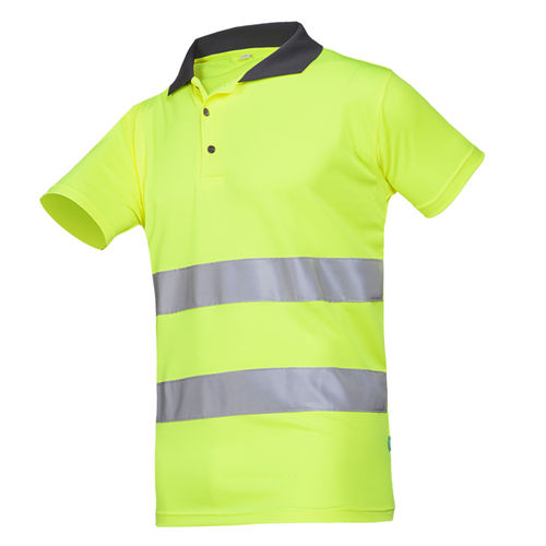 Polo de travail - Irola - Sioen - haute visibilité / en polyester / unisexe