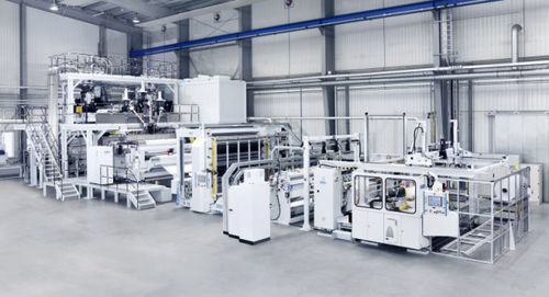 Ligne d'extrusion de film à plat - SML Maschinengesellschaft - pour thermoplastiques