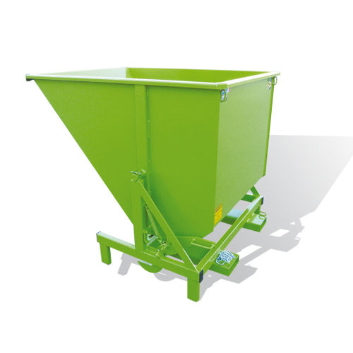 Benne auto-basculante pour déchets - GIO series - GOUBARD - pour chariot élévateur / pour produits en vrac / avec roues