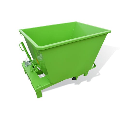 Benne auto-basculante pour déchets - GO series - GOUBARD - pour chariot élévateur / avec roues / automatique