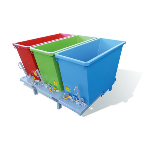 Benne basculante pour chariot élévateur - GS MULTI - GOUBARD - avec roues