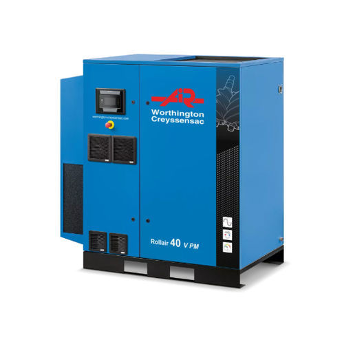 Compresseur électronique - Rollair 40-50 V PM - Worthington Creyssenssac - d'air / électrique / stationnaire