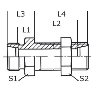 Raccord hydraulique - UA, CL series - NORMYDRO - à visser / en acier inoxydable / de traversée de cloison