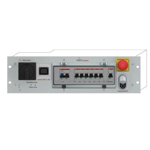 Unité de distribution d'alimentation rack 19" - 21270-010 - nVent Schroff GmbH - IEC / AC / triphasée