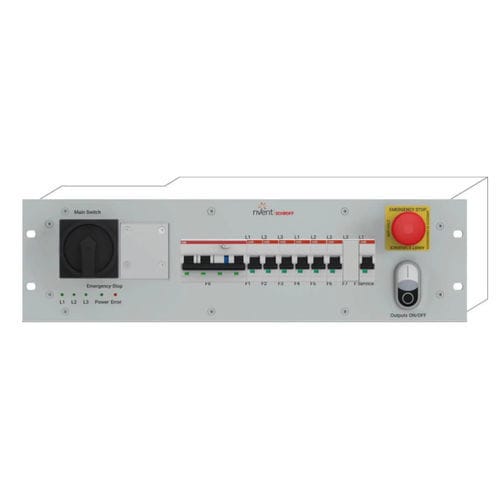 Unité de distribution d'alimentation rack 19" - 21270-012 - nVent Schroff GmbH - IEC / AC / triphasée