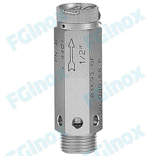 Soupape de sécurité filetée - 4SEL20 - FG INOX - directionnelle