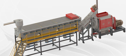 Ligne de lavage à friction - 330 - Üstün is Makina Sanayi Ticaret Ltd. Sti. - à eau / de film / inclinée