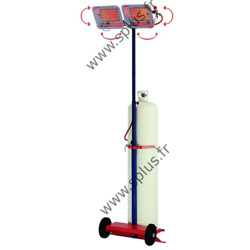 Chauffage radiant à gaz - GT series - S.PLUS - industriel / mobile