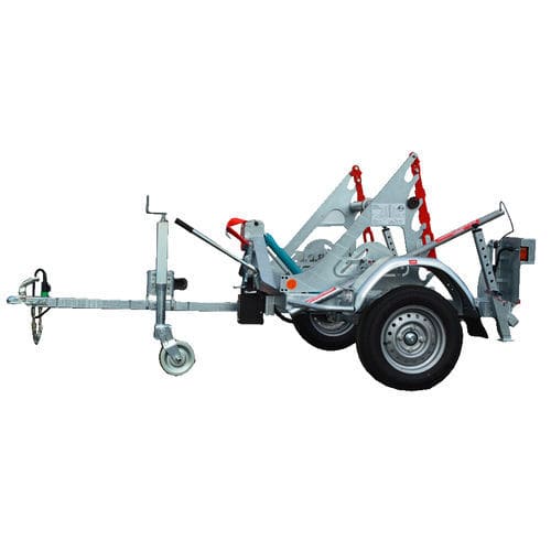 Remorque porte tourets - RD 75 TF - CABLE EQUIPEMENTS - pour transport et pose de câbles / à 1 essieu / tractée