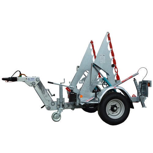 Remorque porte tourets - RD 200 XL - CABLE EQUIPEMENTS - pour transport et pose de câbles / à 1 essieu / tractée