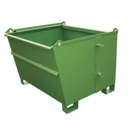 Benne basculante en métal - BB series - MANERGO - en acier inoxydable / pour déchets